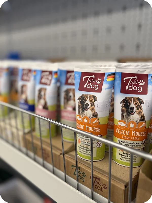 Hochwertiges Ergänzungsfutter für Hunde – praktisch und lecker für unterwegs oder als Belohnung.